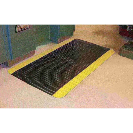 Durable Corp 2' X 3' Black Anti-Fatigue Mat 442S23BK